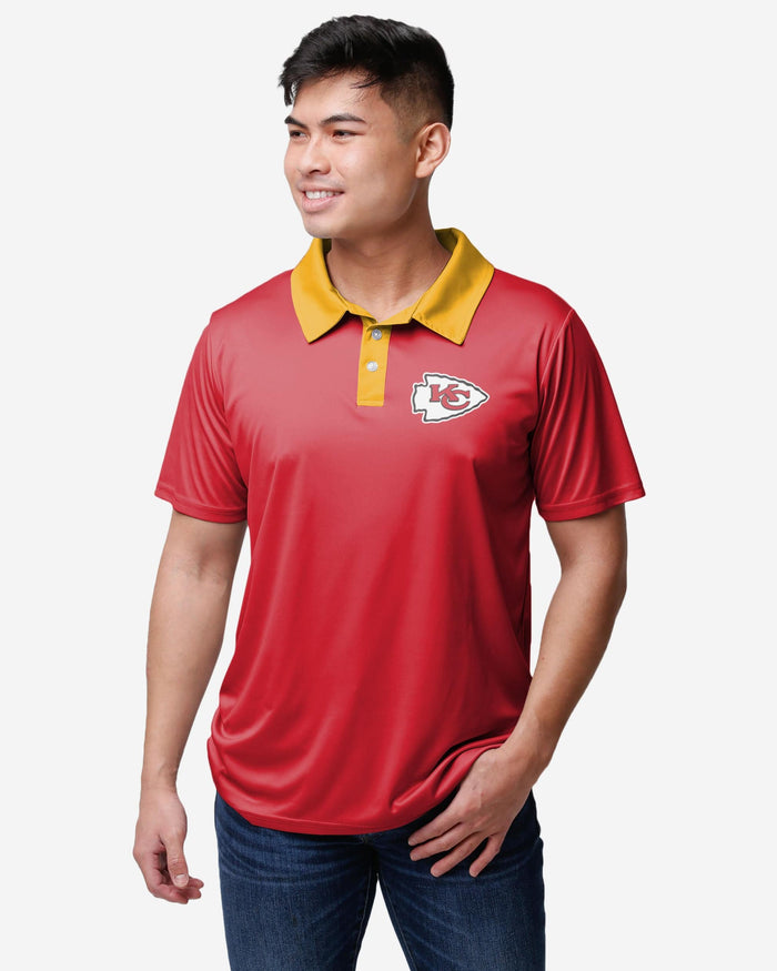 Kansas City Chiefs Workday Warrior Polyester Polo FOCO S - FOCO.com