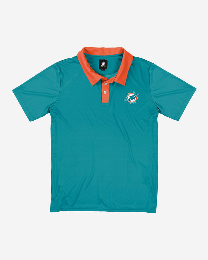 Miami Dolphins Workday Warrior Polyester Polo FOCO - FOCO.com