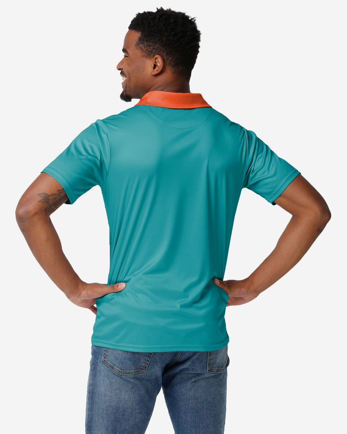 Miami Dolphins Workday Warrior Polyester Polo FOCO - FOCO.com