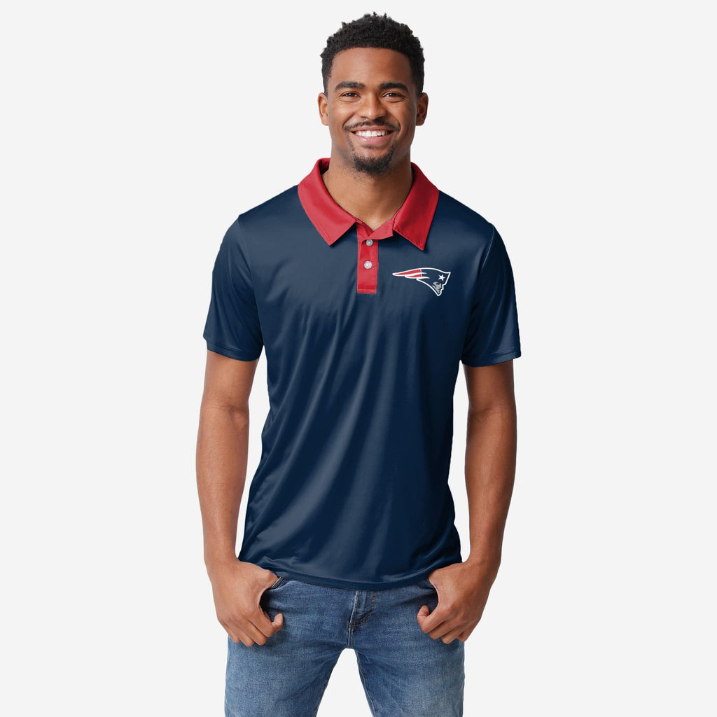 New England Patriots Workday Warrior Polyester Polo FOCO S - FOCO.com