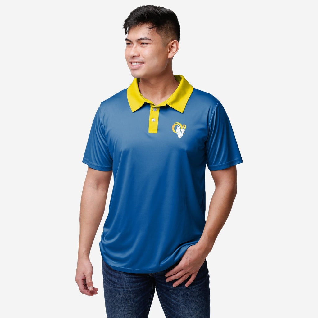 Los Angeles Rams Workday Warrior Polyester Polo FOCO S - FOCO.com