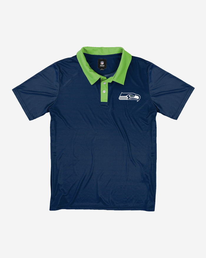 Seattle Seahawks Workday Warrior Polyester Polo FOCO - FOCO.com