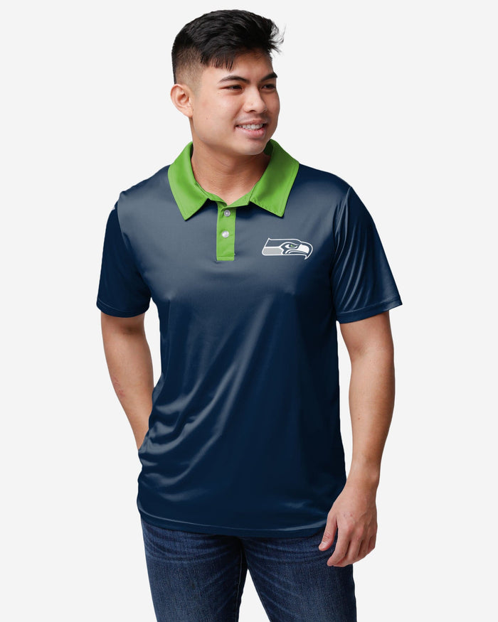 Seattle Seahawks Workday Warrior Polyester Polo FOCO S - FOCO.com