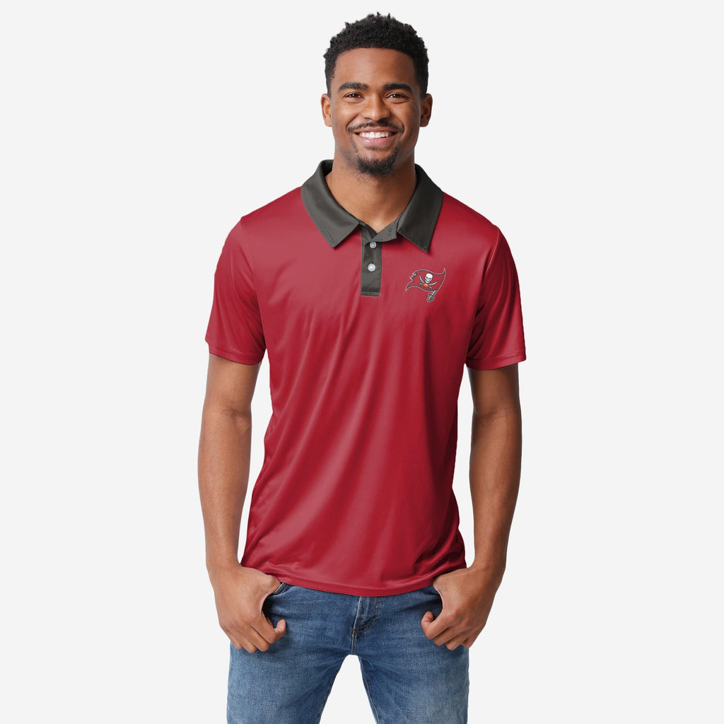 Tampa Bay Buccaneers Workday Warrior Polyester Polo FOCO S - FOCO.com