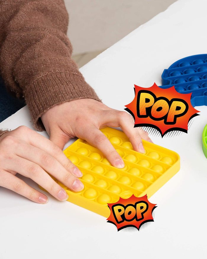 Clemson Tigers 2 Pack Ball & Square Push-Itz Fidget FOCO - FOCO.com