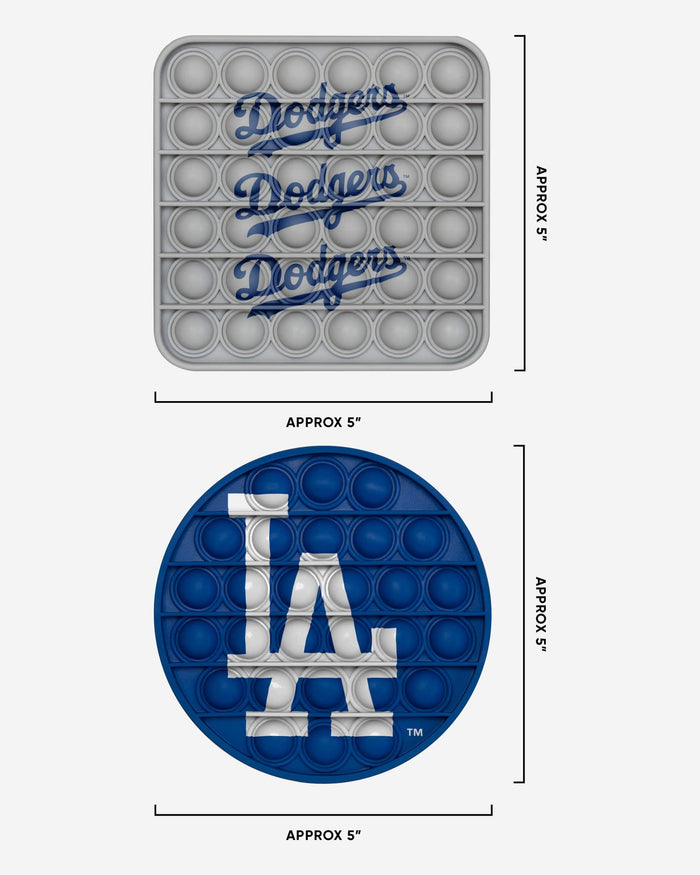 Los Angeles Dodgers 2 Pack Ball & Square Push-Itz Fidget FOCO - FOCO.com