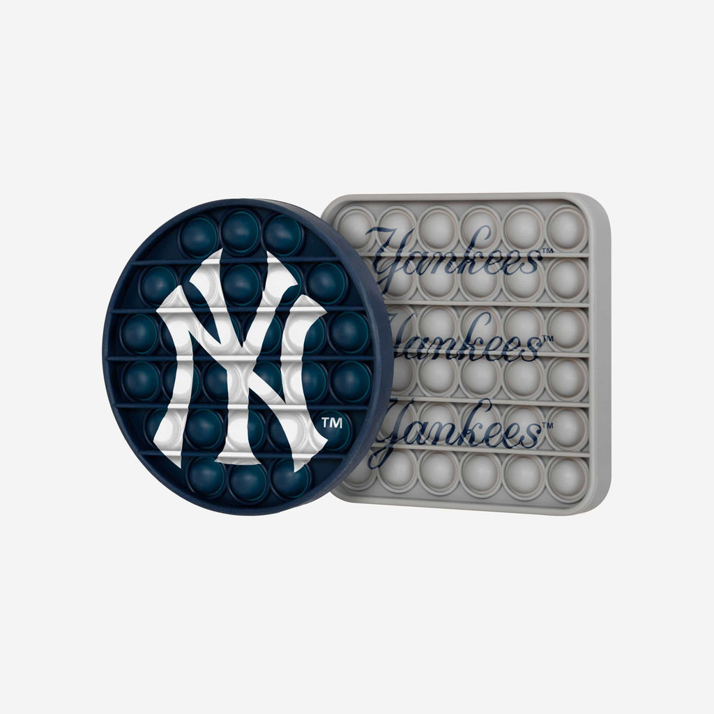 New York Yankees 2 Pack Ball & Square Push-Itz Fidget FOCO - FOCO.com