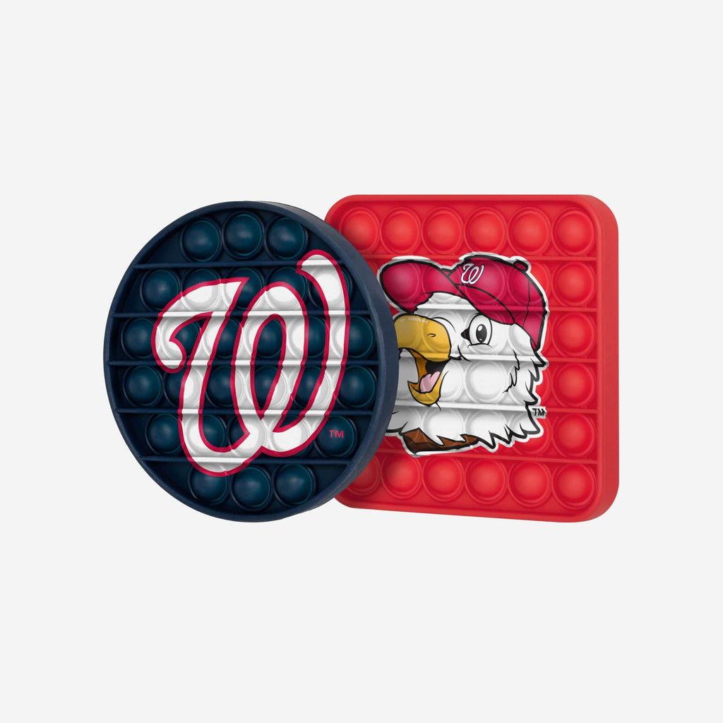 Washington Nationals 2 Pack Ball & Square Push-Itz Fidget FOCO - FOCO.com