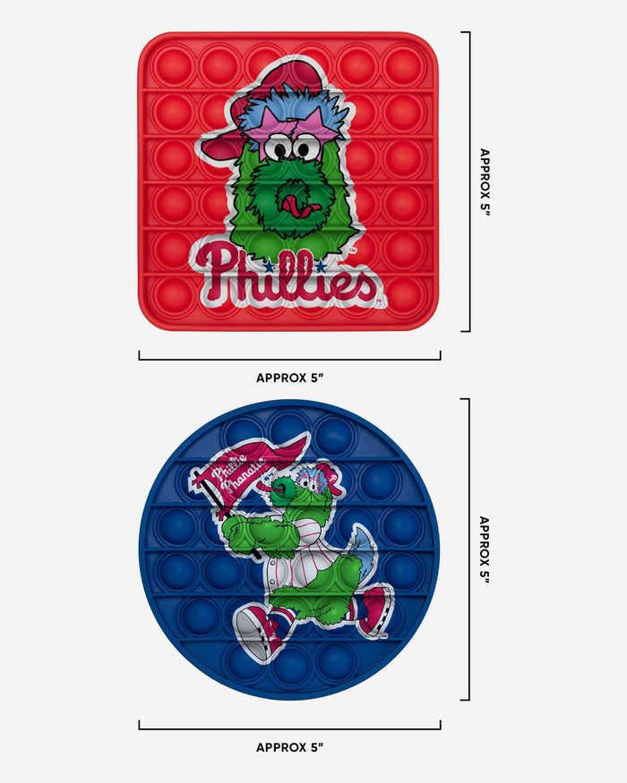 Phillie Phanatic Philadelphia Phillies 2 Pack Push-Itz Fidget FOCO - FOCO.com