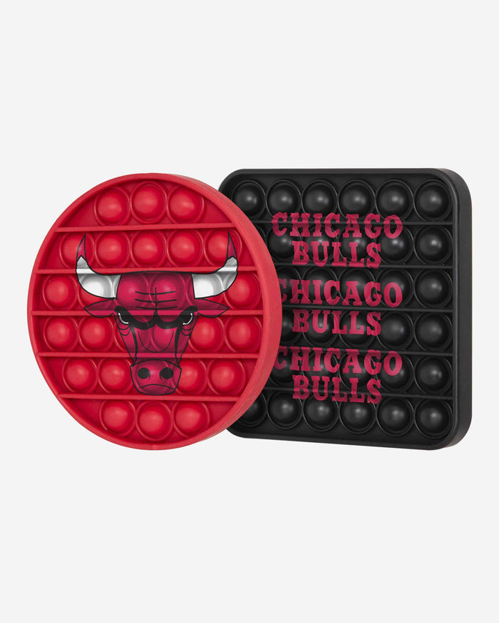 Chicago Bulls 2 Pack Ball & Square Push-Itz Fidget FOCO - FOCO.com