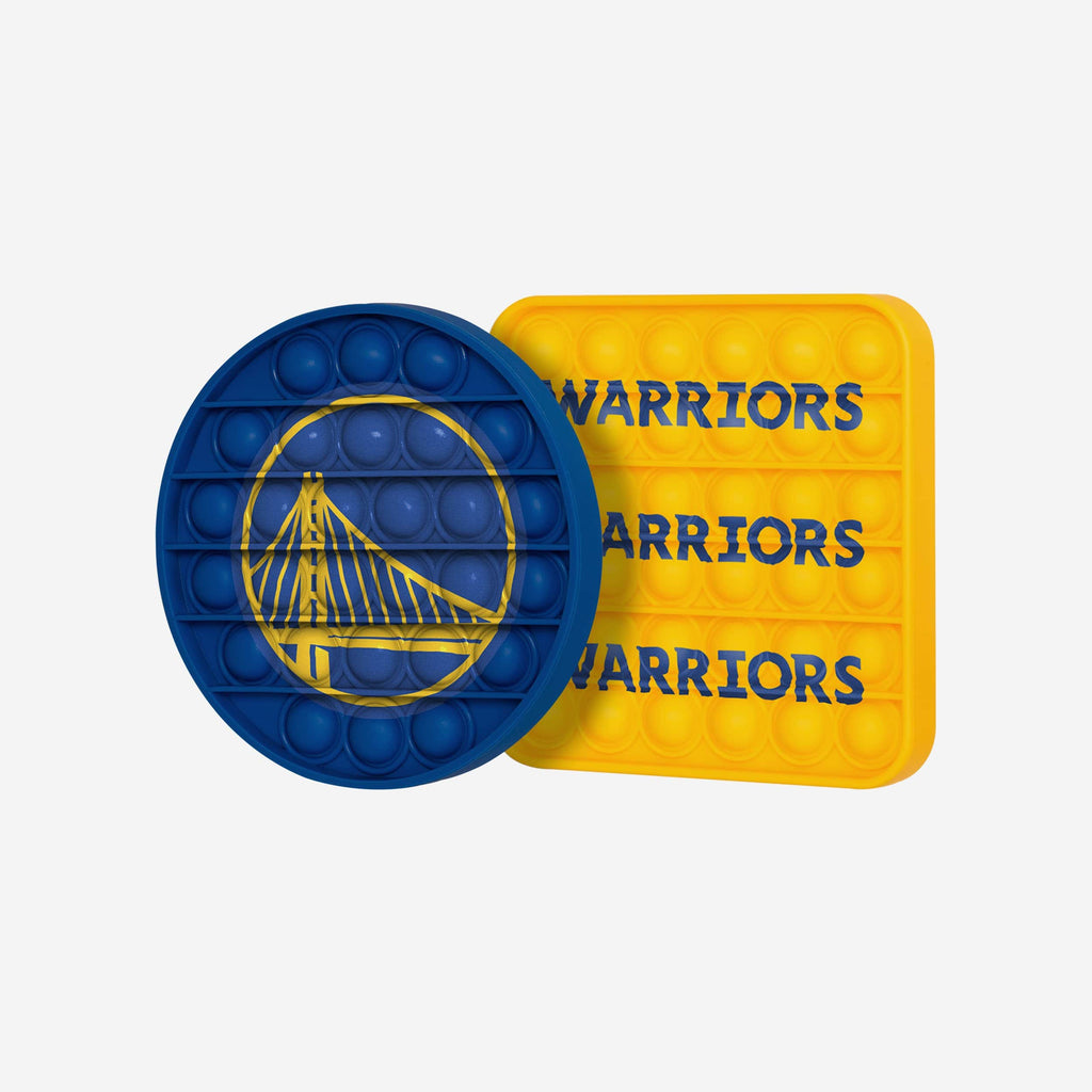 Golden State Warriors 2 Pack Ball & Square Push-Itz Fidget FOCO - FOCO.com