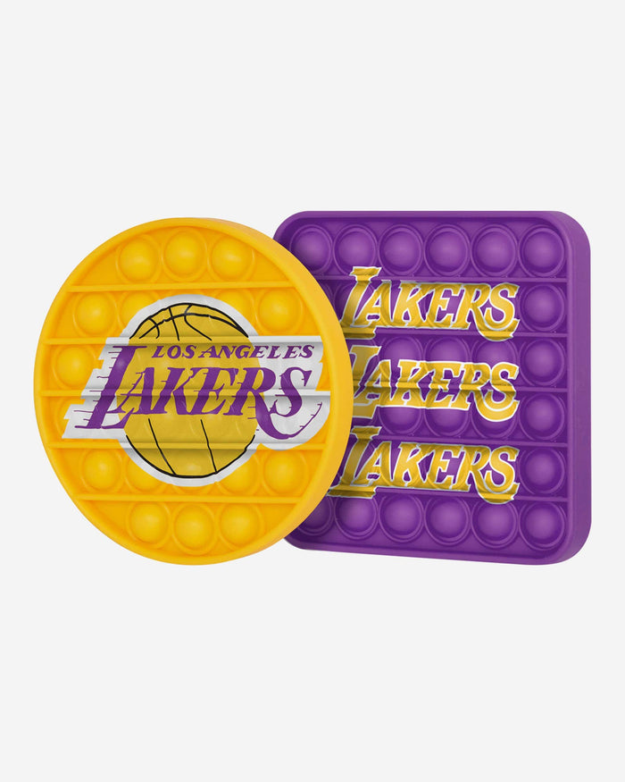 Los Angeles Lakers 2 Pack Ball & Square Push-Itz Fidget FOCO - FOCO.com