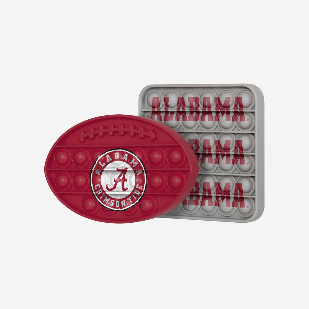 Alabama Crimson Tide 2 Pack Ball & Square Push-Itz Fidget FOCO - FOCO.com