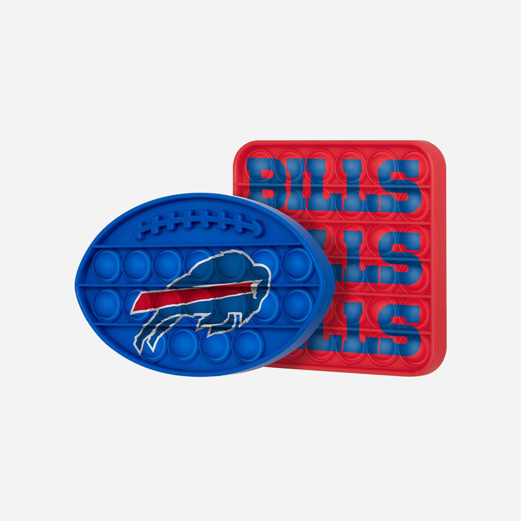 Buffalo Bills 2 Pack Ball & Square Push-Itz Fidget FOCO - FOCO.com