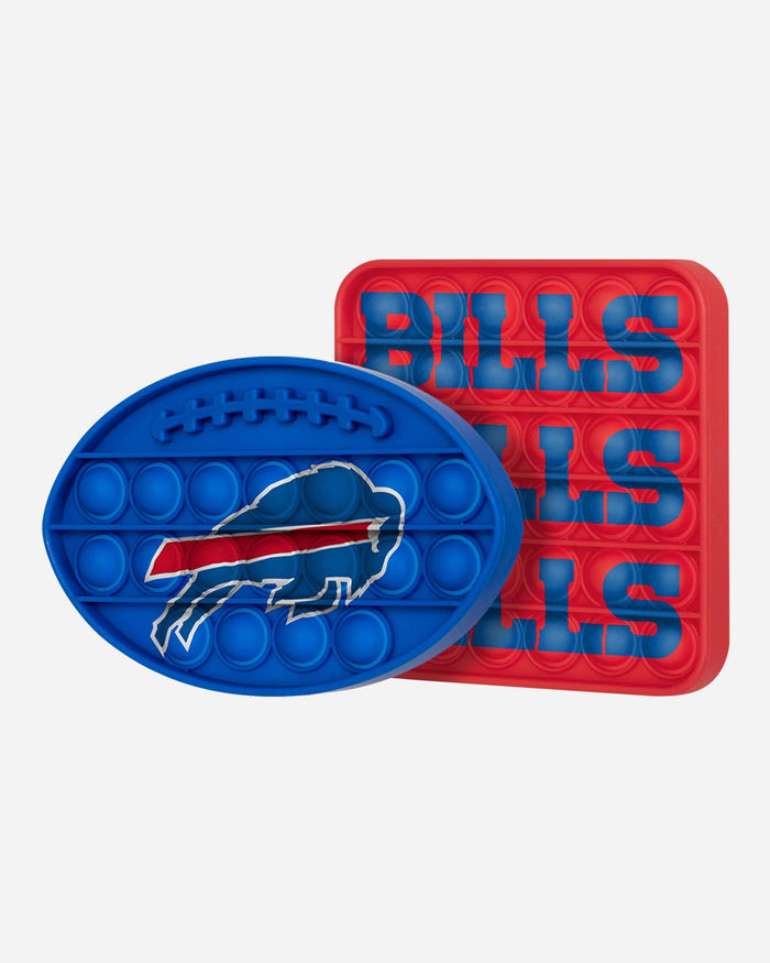 Buffalo Bills 2 Pack Ball & Square Push-Itz Fidget FOCO - FOCO.com