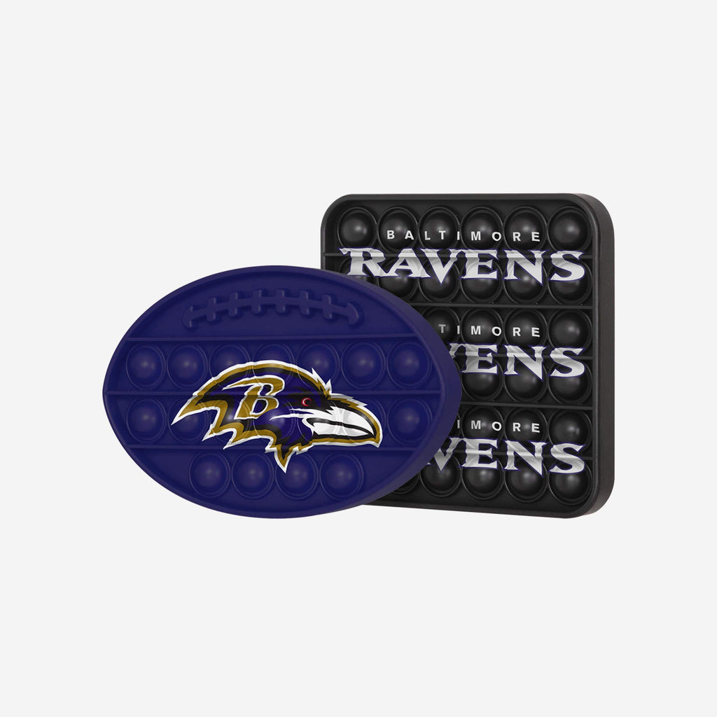 Baltimore Ravens 2 Pack Ball & Square Push-Itz Fidget FOCO - FOCO.com