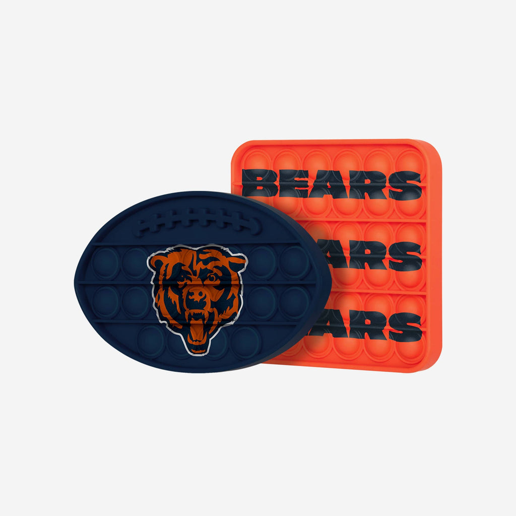 Chicago Bears 2 Pack Ball & Square Push-Itz Fidget FOCO - FOCO.com