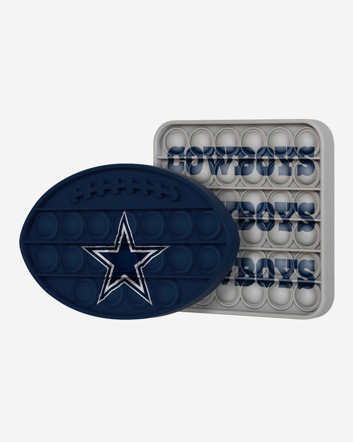 Dallas Cowboys 2 Pack Ball & Square Push-Itz Fidget FOCO - FOCO.com