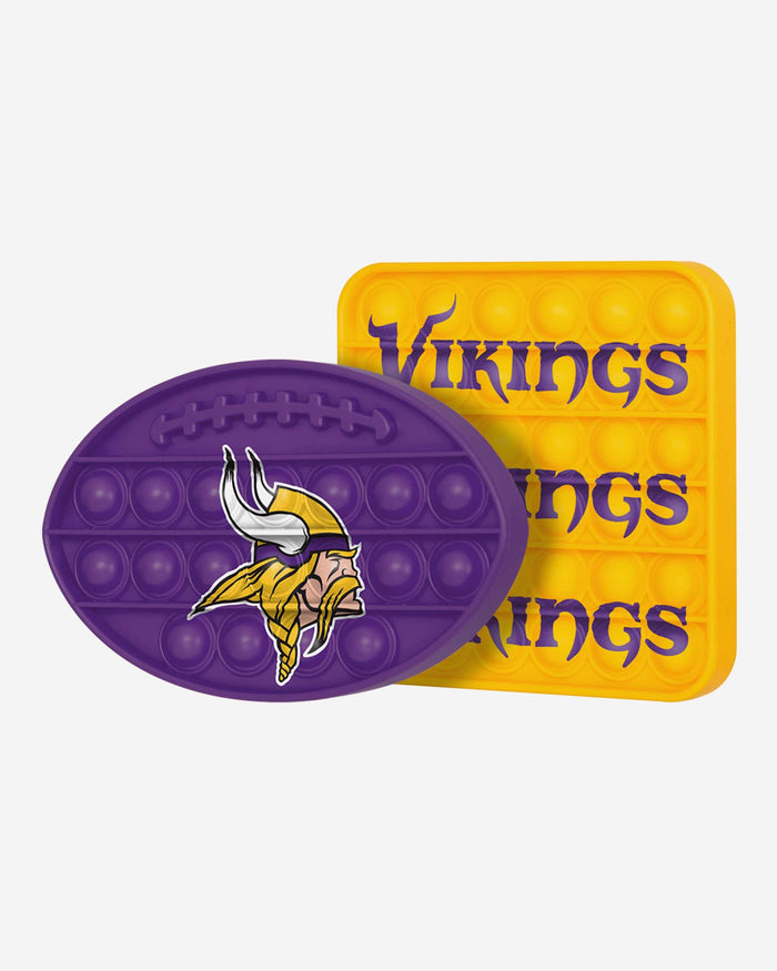 Minnesota Vikings 2 Pack Ball & Square Push-Itz Fidget FOCO - FOCO.com