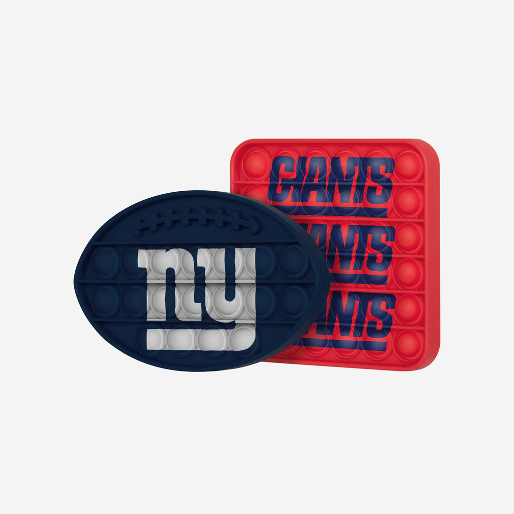 New York Giants 2 Pack Ball & Square Push-Itz Fidget FOCO - FOCO.com