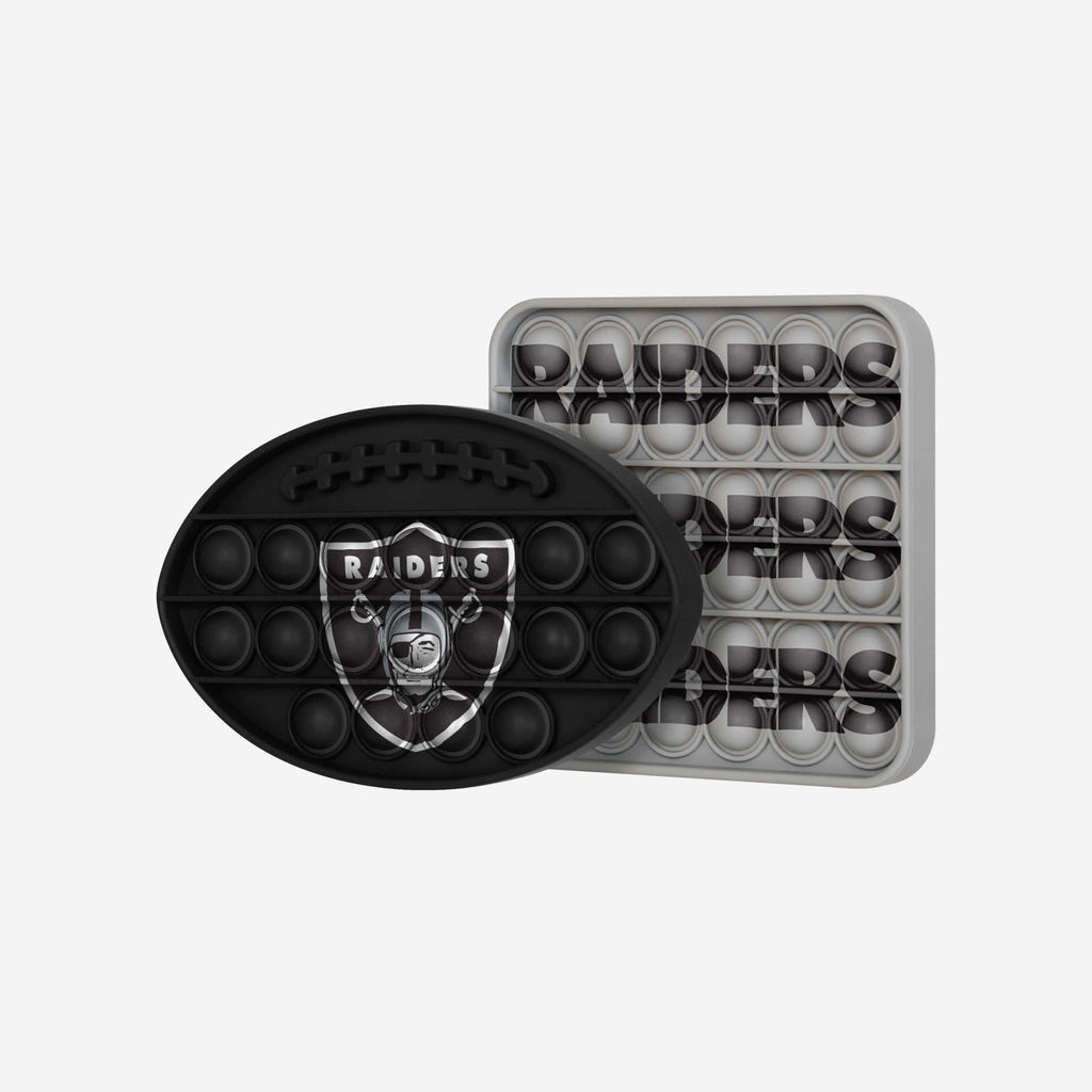 Las Vegas Raiders 2 Pack Ball & Square Push-Itz Fidget FOCO - FOCO.com