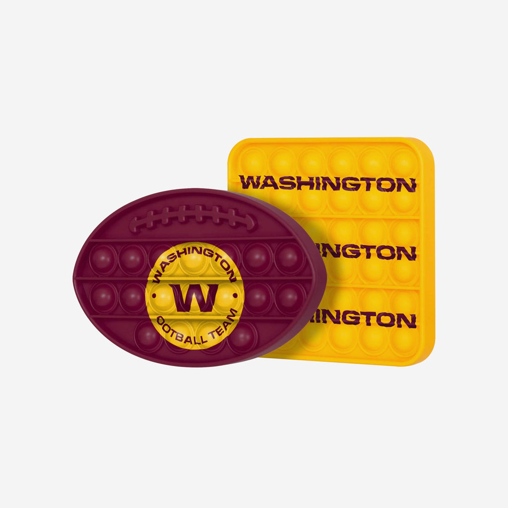 Washington Commanders 2 Pack Ball & Square Push-Itz Fidget FOCO - FOCO.com