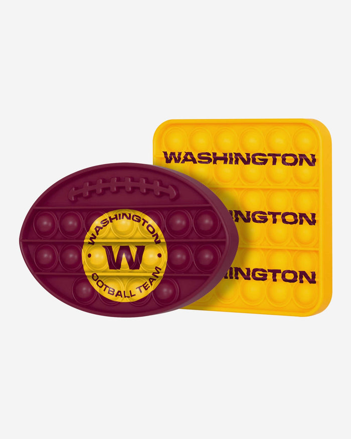 Washington Commanders 2 Pack Ball & Square Push-Itz Fidget FOCO - FOCO.com