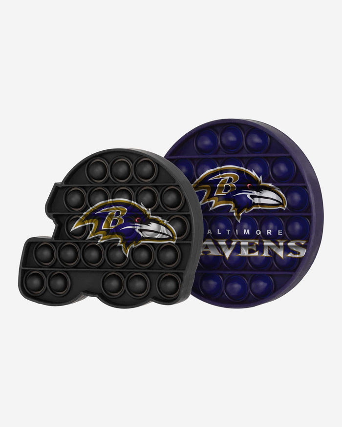 Baltimore Ravens 2 Pack Helmet & Circle Push-Itz Fidget FOCO - FOCO.com