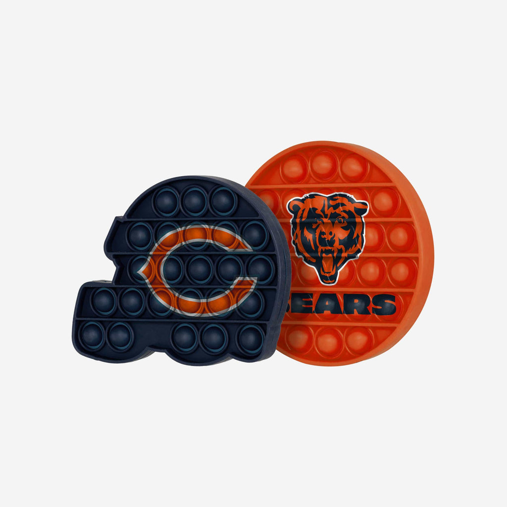 Chicago Bears 2 Pack Helmet & Circle Push-Itz Fidget FOCO - FOCO.com