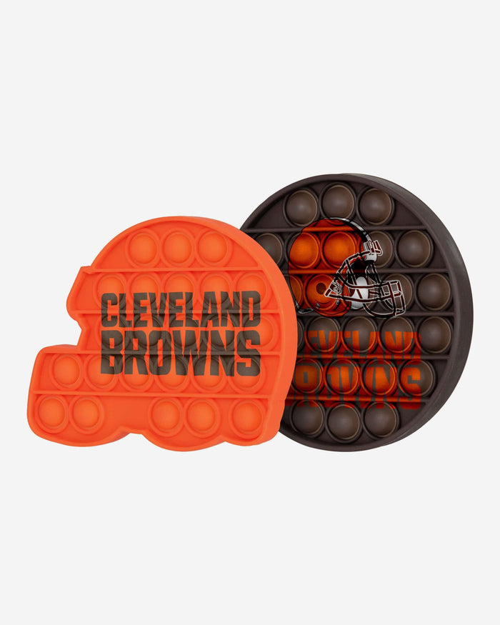 Cleveland Browns 2 Pack Helmet & Circle Push-Itz Fidget FOCO - FOCO.com