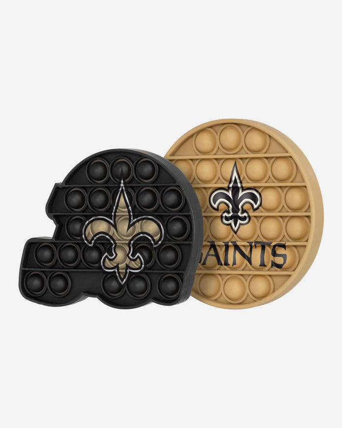 New Orleans Saints 2 Pack Helmet & Circle Push-Itz Fidget FOCO - FOCO.com