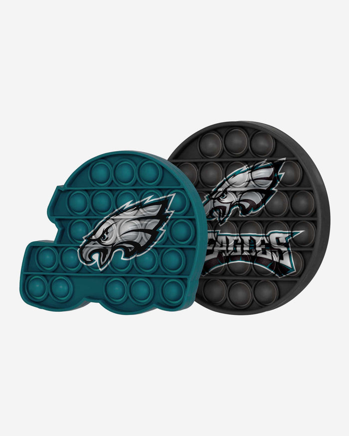 Philadelphia Eagles 2 Pack Helmet & Circle Push-Itz Fidget FOCO - FOCO.com