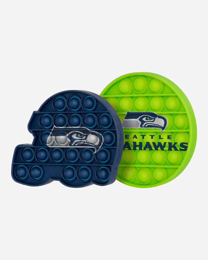 Seattle Seahawks 2 Pack Helmet & Circle Push-Itz Fidget FOCO - FOCO.com