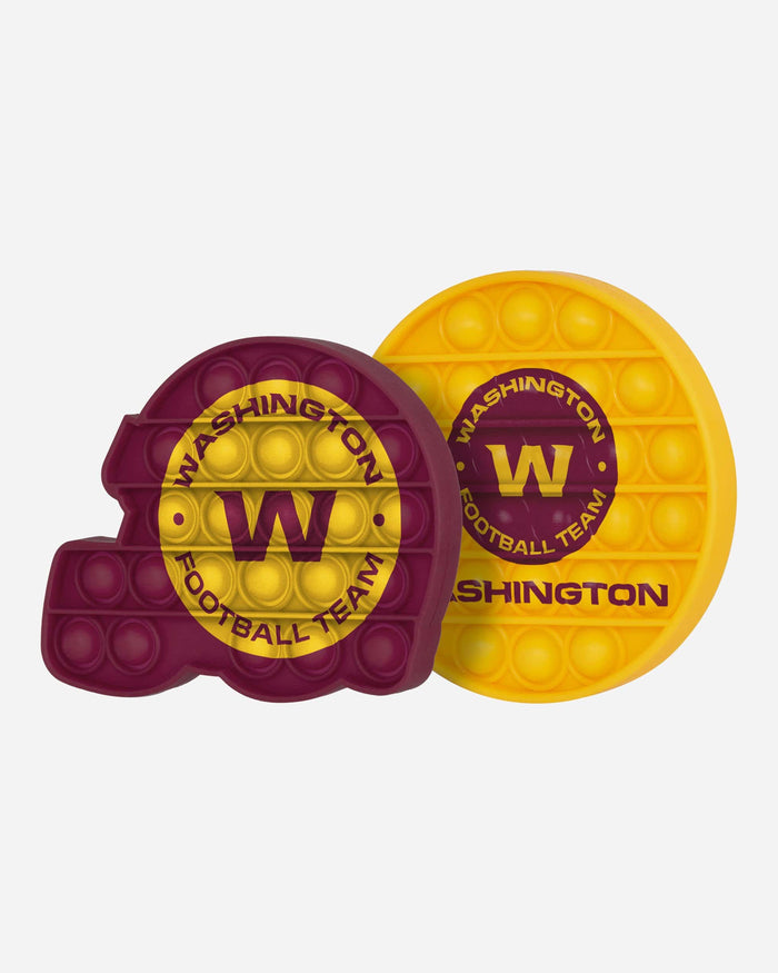 Washington Commanders 2 Pack Helmet & Circle Push-Itz Fidget FOCO - FOCO.com