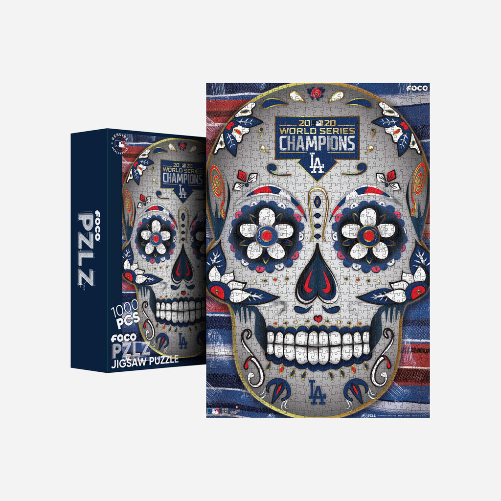 Los Angeles Dodgers 2020 World Series Champions Day Of The Dead 1000 Piece Jigsaw PZLZ FOCO - FOCO.com