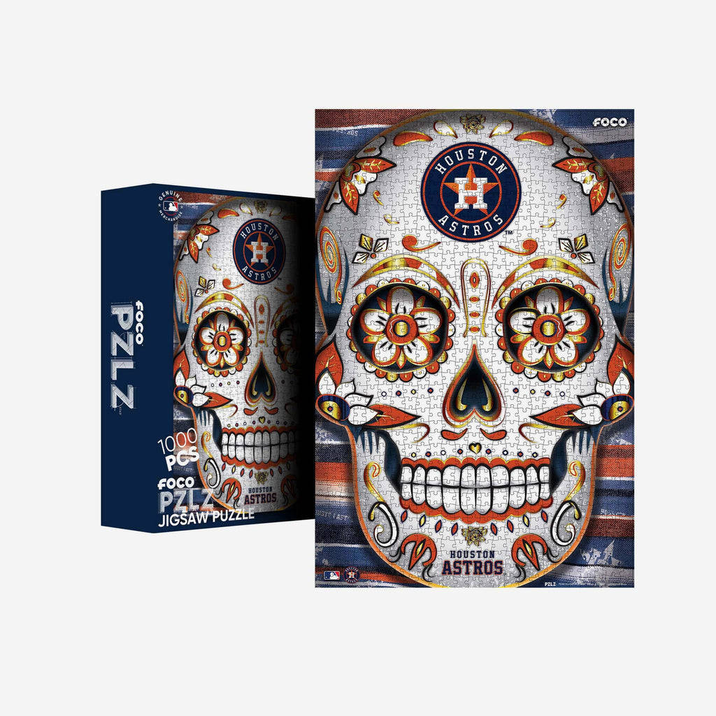 Houston Astros Sugar Skull 1000 Piece Jigsaw Puzzle PZLZ FOCO - FOCO.com