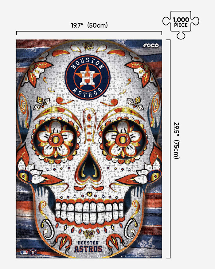 Houston Astros Sugar Skull 1000 Piece Jigsaw Puzzle PZLZ FOCO - FOCO.com