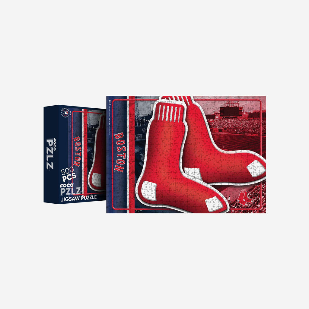 Boston Red Sox Big Logo 500 Piece Jigsaw Puzzle PZLZ FOCO - FOCO.com