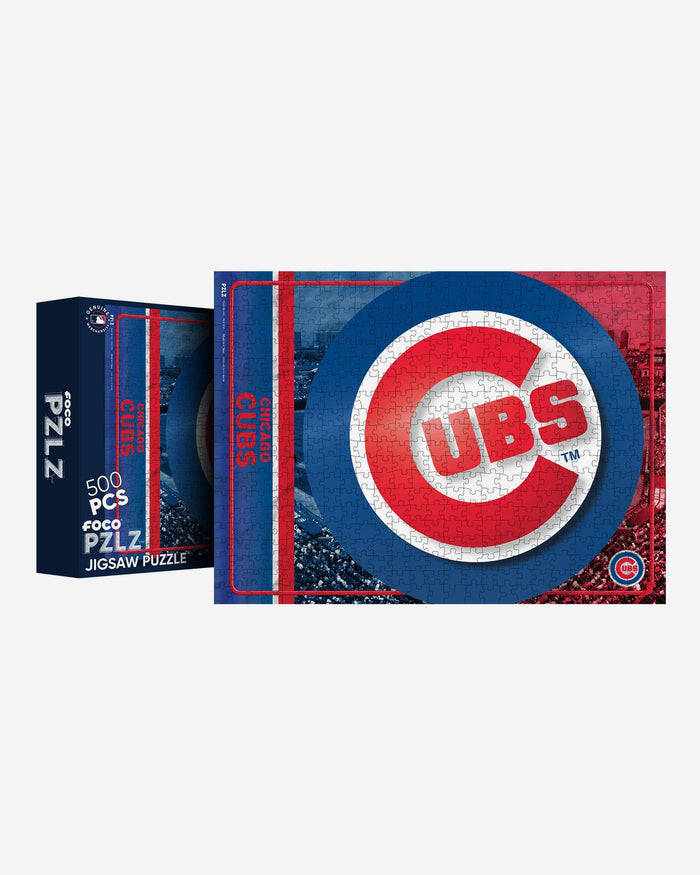 Chicago Cubs Big Logo 500 Piece Jigsaw Puzzle PZLZ FOCO - FOCO.com