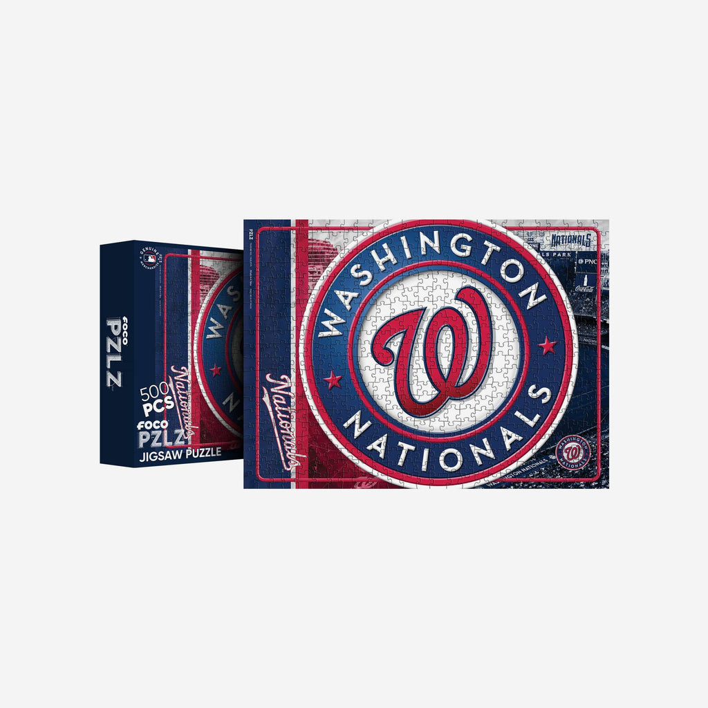 Washington Nationals Big Logo 500 Piece Jigsaw Puzzle PZLZ FOCO - FOCO.com