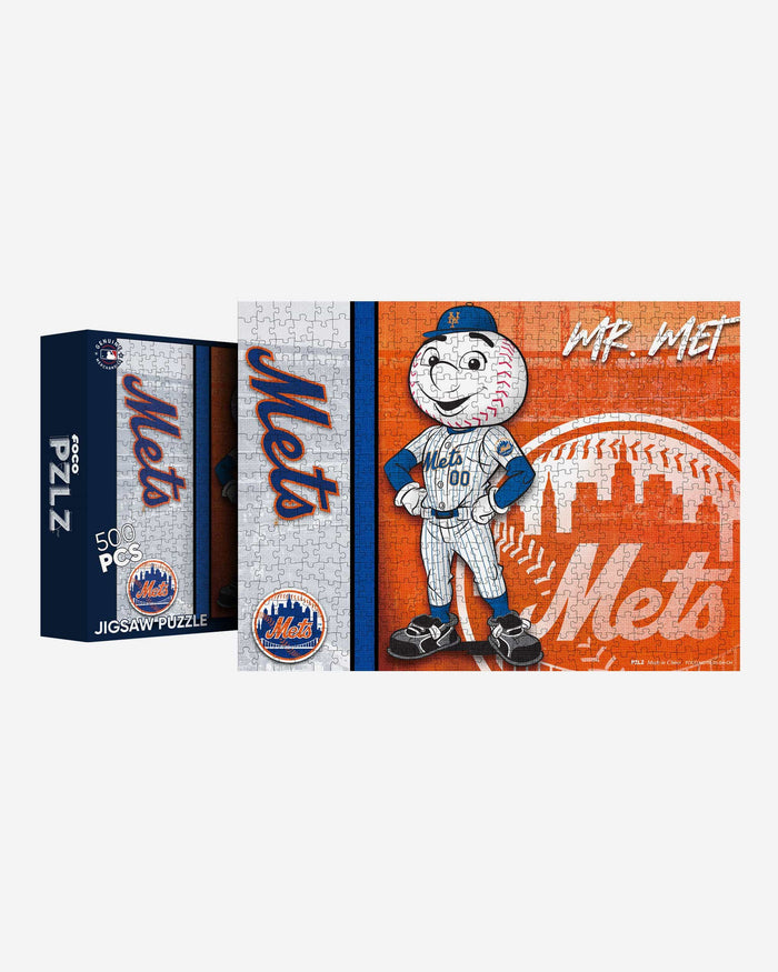 Mr Met New York Mets Mascot 500 Piece Jigsaw Puzzle PZLZ FOCO - FOCO.com