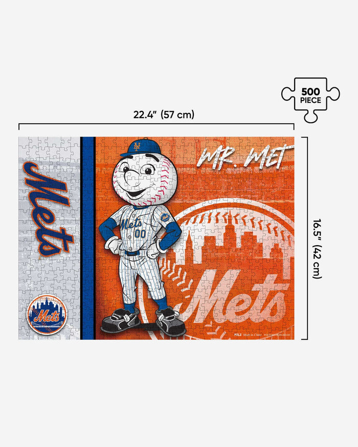 Mr Met New York Mets Mascot 500 Piece Jigsaw Puzzle PZLZ FOCO - FOCO.com