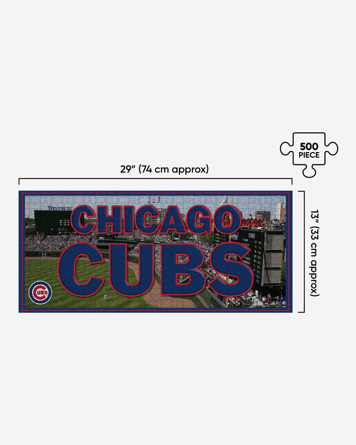 Chicago Cubs Wrigley Field 500 Piece Stadiumscape Jigsaw Puzzle PZLZ FOCO - FOCO.com