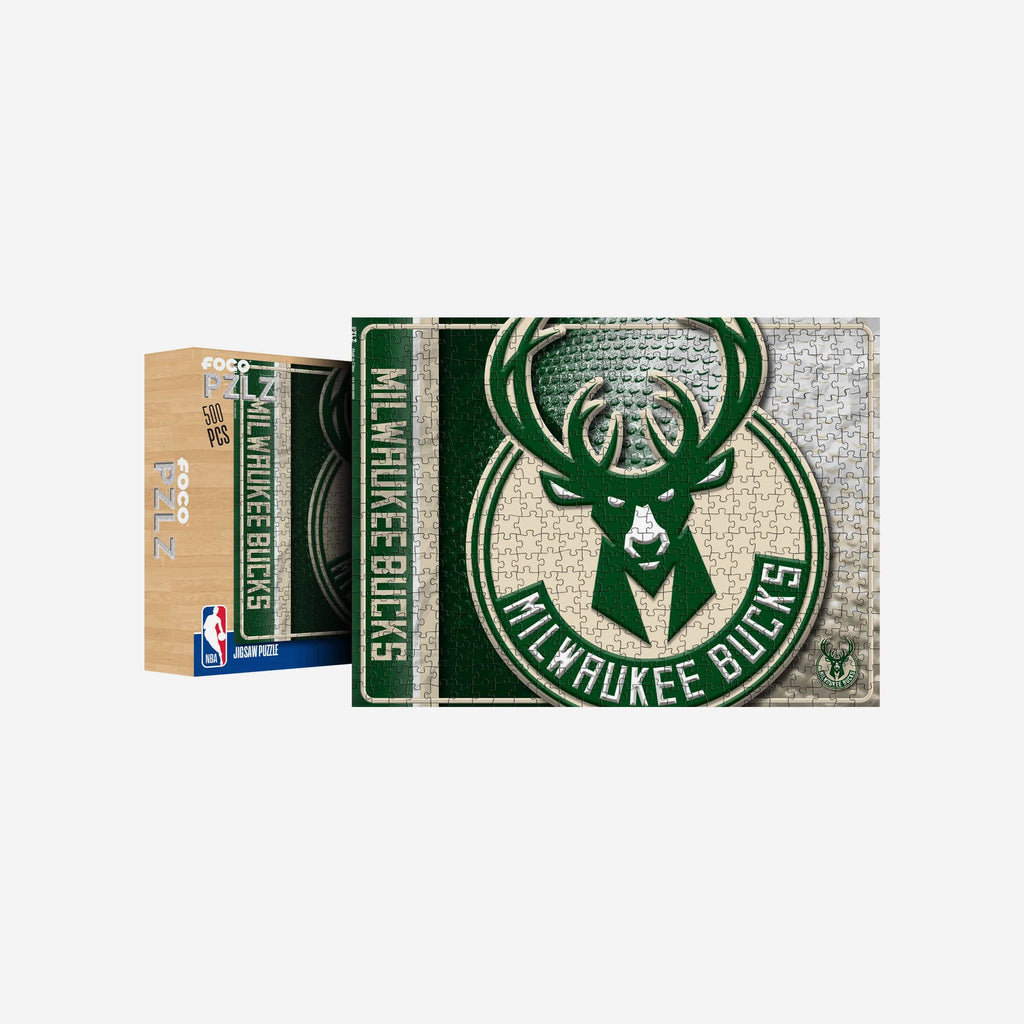 Milwaukee Bucks Big Logo 500 Piece Jigsaw Puzzle PZLZ FOCO - FOCO.com