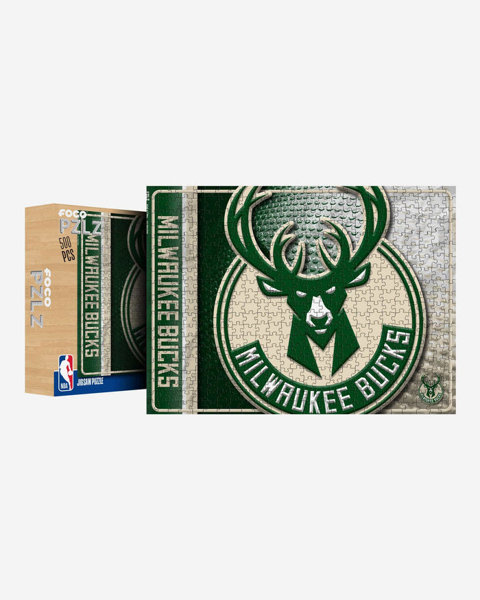 Milwaukee Bucks Big Logo 500 Piece Jigsaw Puzzle PZLZ FOCO - FOCO.com