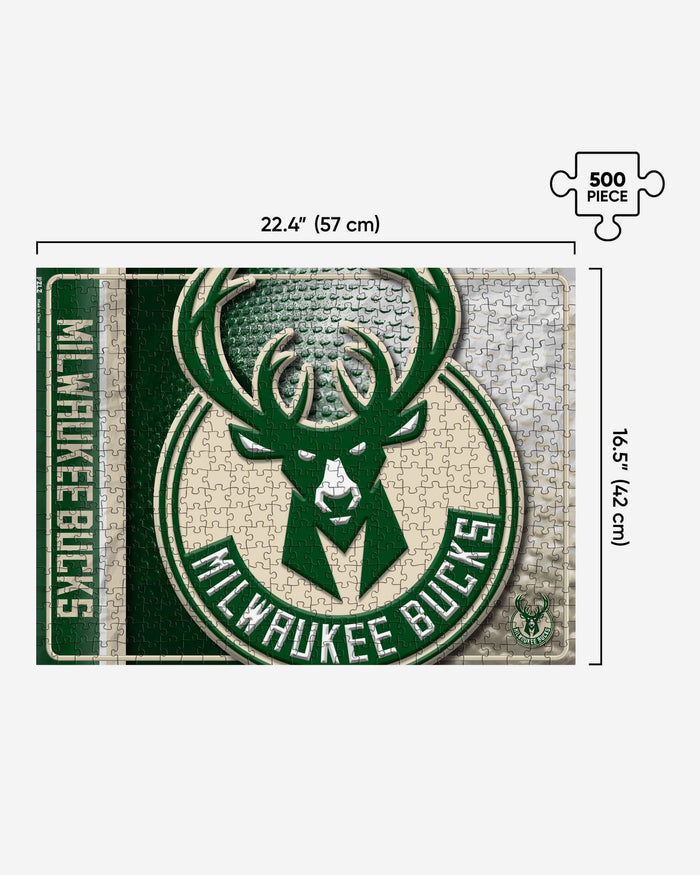 Milwaukee Bucks Big Logo 500 Piece Jigsaw Puzzle PZLZ FOCO - FOCO.com