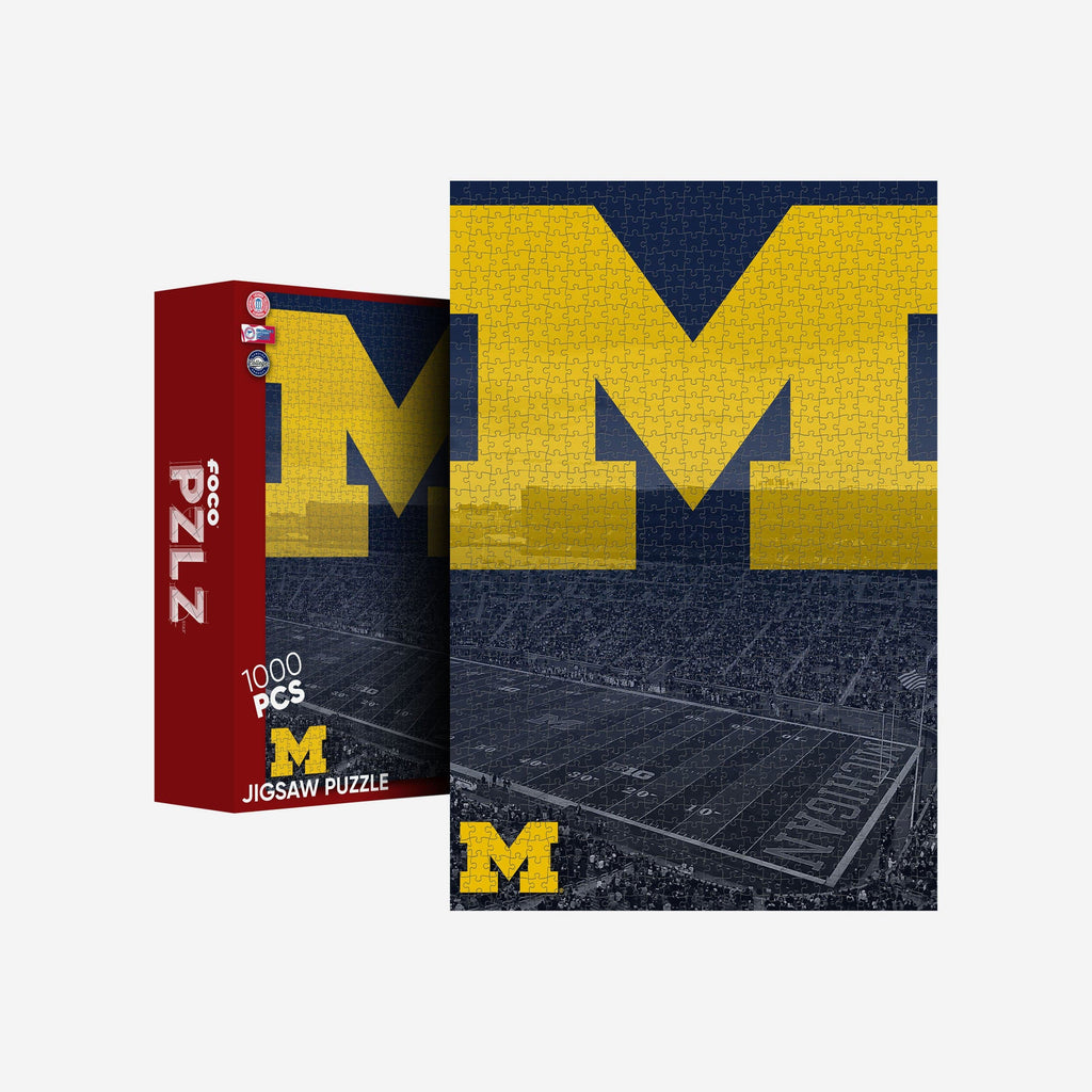 Michigan Wolverines Michigan Stadium 1000 Piece Jigsaw Puzzle PZLZ FOCO - FOCO.com