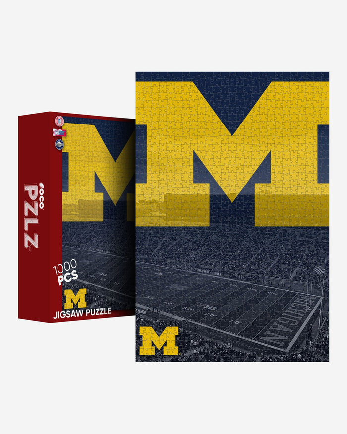 Michigan Wolverines Michigan Stadium 1000 Piece Jigsaw Puzzle PZLZ FOCO - FOCO.com