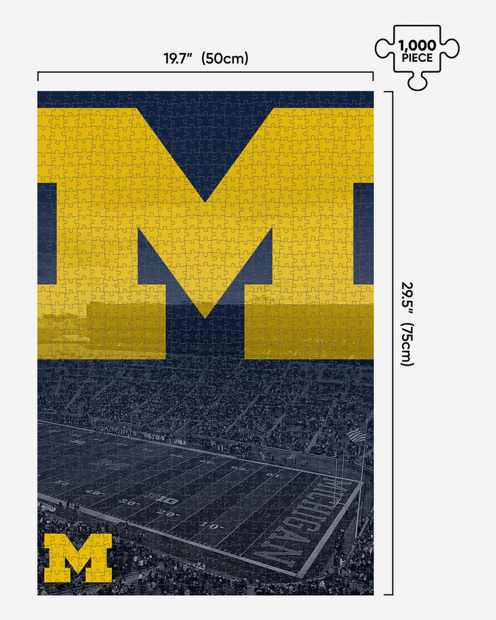 Michigan Wolverines Michigan Stadium 1000 Piece Jigsaw Puzzle PZLZ FOCO - FOCO.com