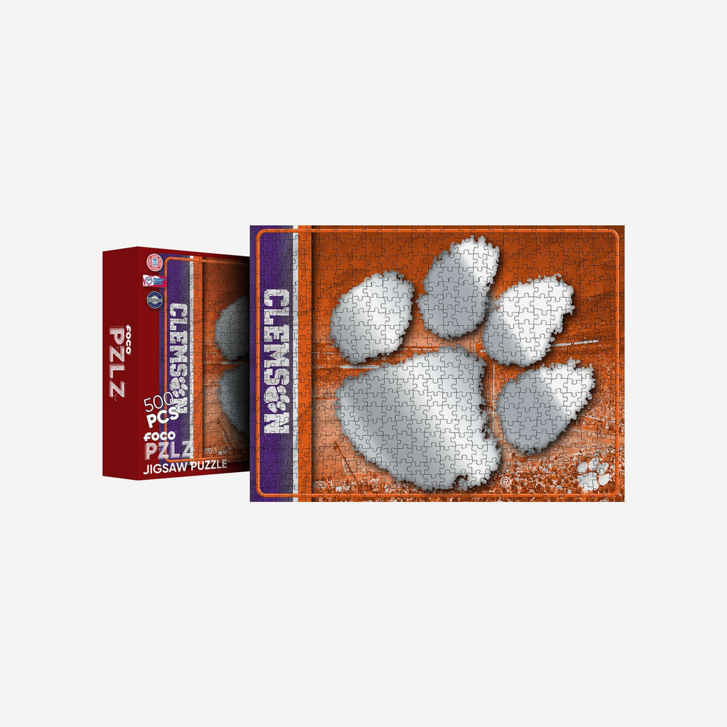 Clemson Tigers Big Logo 500 Piece Jigsaw Puzzle PZLZ FOCO - FOCO.com